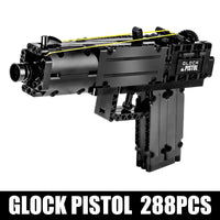 Thumbnail for Building Blocks MOC 14008 Military Weapons Glock Pistol Gun Bricks Toy - 1