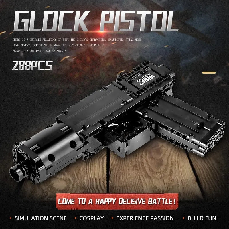 Building Blocks MOC 14008 Military Weapons Glock Pistol Gun Bricks Toy - 4