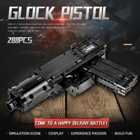 Thumbnail for Building Blocks MOC 14008 Military Weapons Glock Pistol Gun Bricks Toy - 4