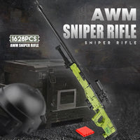 Thumbnail for Building Blocks MOC 14010 Military AWM Sniper Rifle Gun Bricks Toy - 7