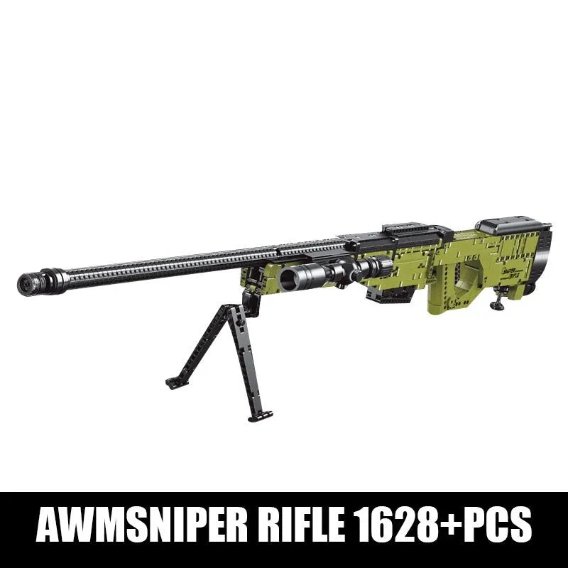 Building Blocks MOC 14010 Military AWM Sniper Rifle Gun Bricks Toy - 1