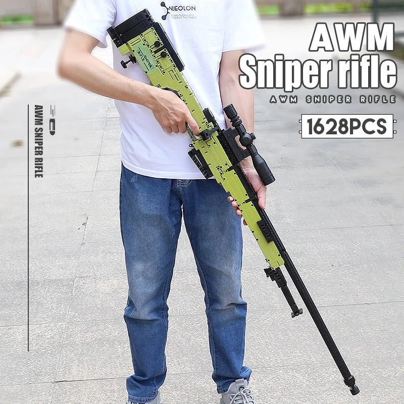 Building Blocks MOC 14010 Military AWM Sniper Rifle Gun Bricks Toy - 8