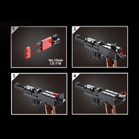Thumbnail for Building Blocks MOC 14011 Military Mauser C96 Pistol Gun Bricks Toys - 4