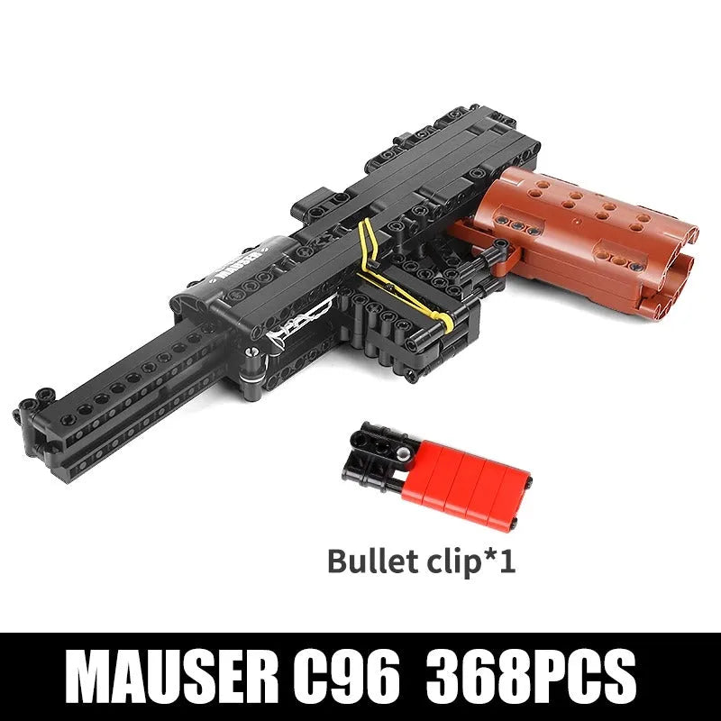 Building Blocks MOC 14011 Military Mauser C96 Pistol Gun Bricks Toys - 1