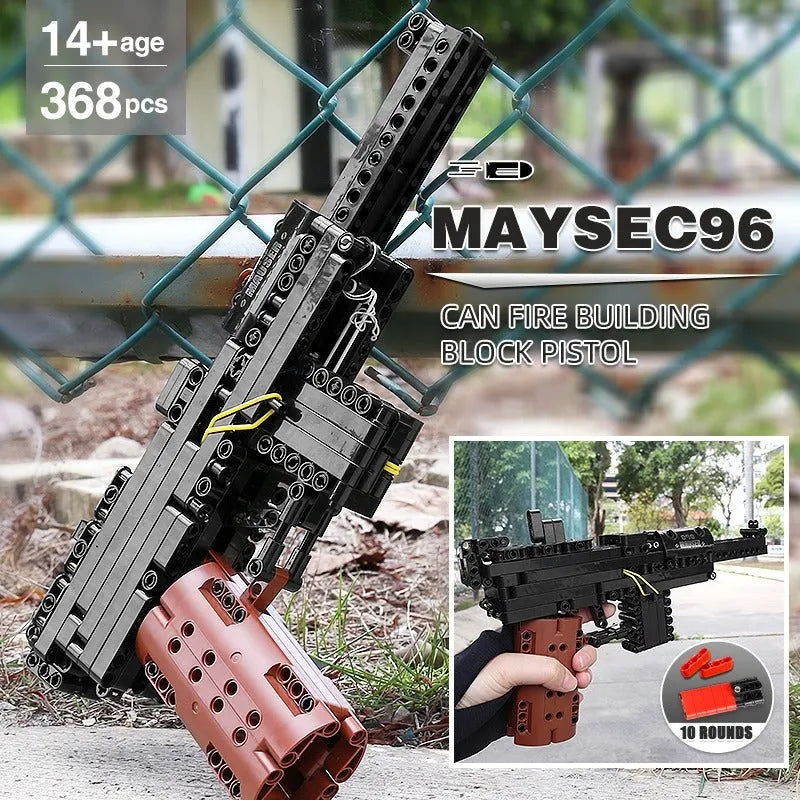 Building Blocks MOC 14011 Military Mauser C96 Pistol Gun Bricks Toys - 7