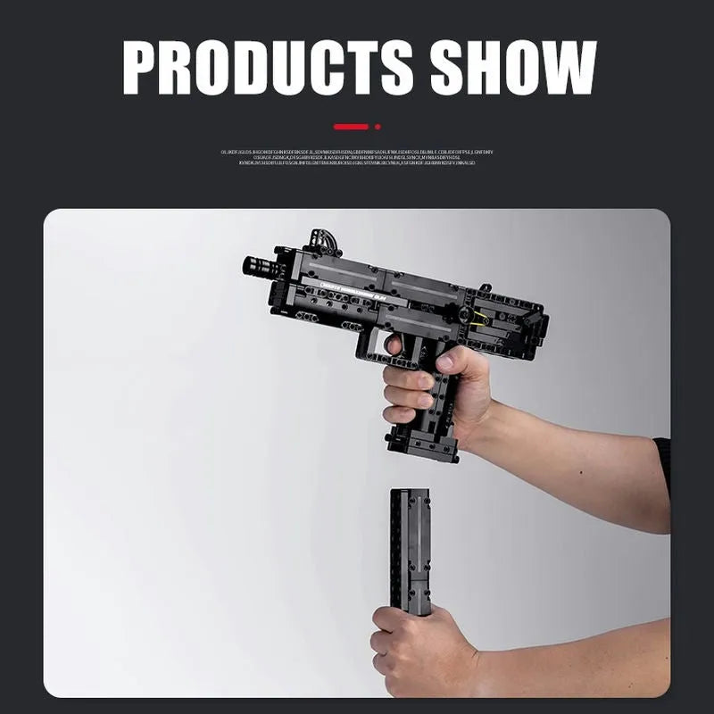 Building Blocks MOC 14012 Military Ingram M10 Sub Machine Gun Bricks Toy - 5