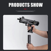Thumbnail for Building Blocks MOC 14012 Military Ingram M10 Sub Machine Gun Bricks Toy - 5