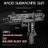 Thumbnail for Building Blocks MOC 14012 Military Ingram M10 Sub Machine Gun Bricks Toy - 9