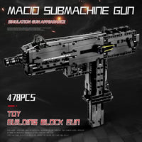 Thumbnail for Building Blocks MOC 14012 Military Ingram M10 Sub Machine Gun Bricks Toy - 2