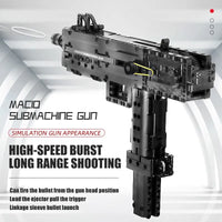 Thumbnail for Building Blocks MOC 14012 Military Ingram M10 Sub Machine Gun Bricks Toy - 6