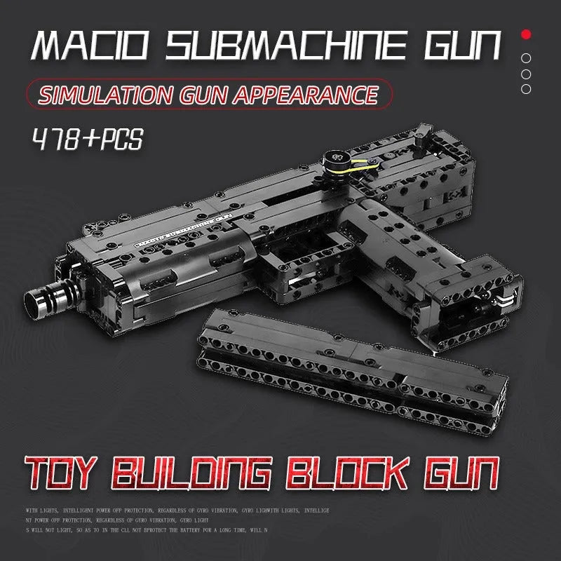 Building Blocks MOC 14012 Military Ingram M10 Sub Machine Gun Bricks Toy - 8