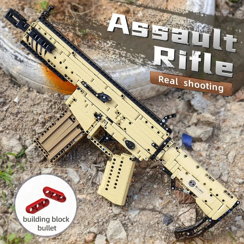 Building Blocks MOC 14015 Military Scar Assault Rifle Gun Bricks Toys - 5