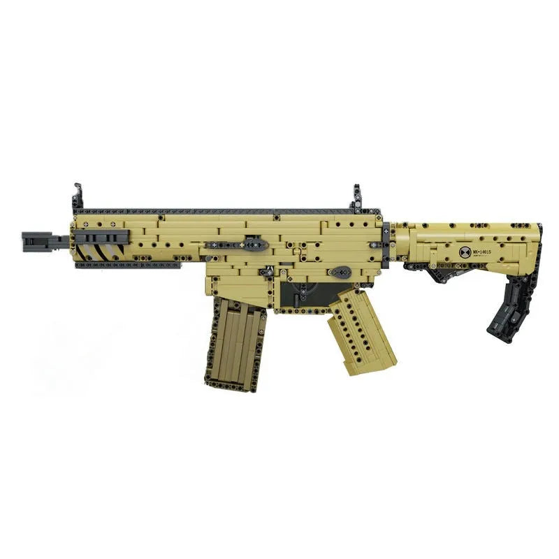 Building Blocks MOC 14015 Military Scar Assault Rifle Gun Bricks Toys - 1