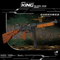 Thumbnail for Building Blocks MOC 14022 Military Thompson Sub Machine Gun Bricks Toys - 2