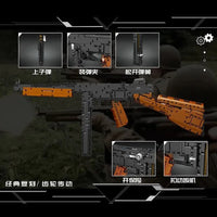 Thumbnail for Building Blocks MOC 14022 Military Thompson Sub Machine Gun Bricks Toys - 4