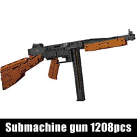 Thumbnail for Building Blocks MOC 14022 Military Thompson Sub Machine Gun Bricks Toys - 1