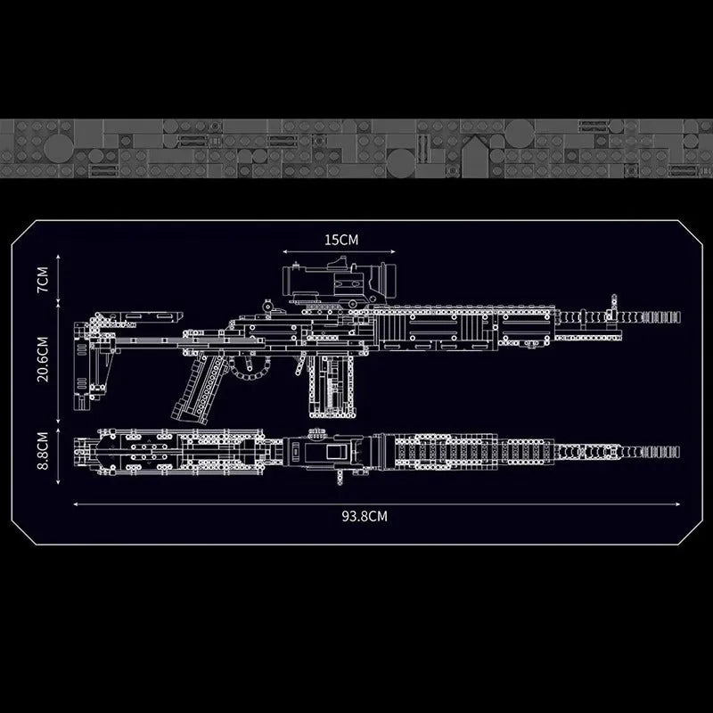 Building Blocks MOC 14026 Military MK14 Battle Assault Rifle Gun Bricks Toy - 11