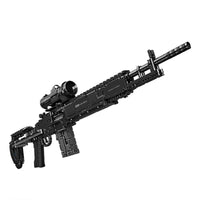 Thumbnail for Building Blocks MOC 14026 Military MK14 Battle Assault Rifle Gun Bricks Toy - 1