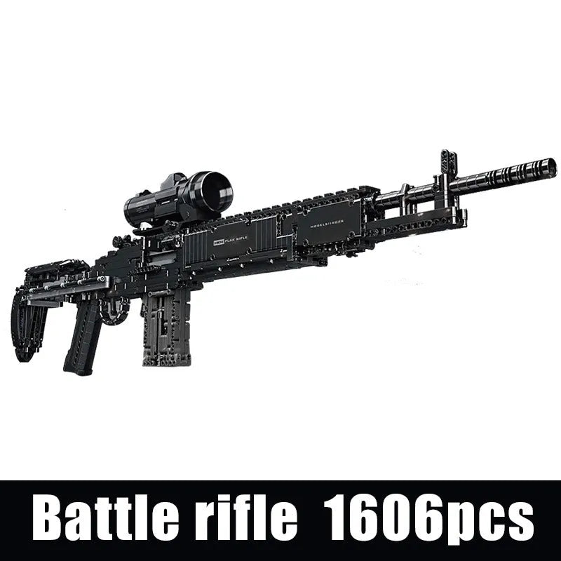 MOC 14026 Military MK14 Battle Assault Rifle Gun Bricks Toy