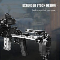 Thumbnail for Building Blocks MOC 14026 Military MK14 Battle Assault Rifle Gun Bricks Toy - 5