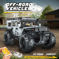 Thumbnail for Building Blocks MOC 15009 RC Jeep Wrangler Expedition SUV Car Bricks Toy - 7