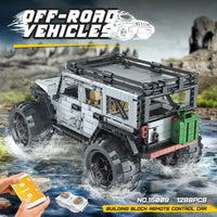 Thumbnail for Building Blocks MOC 15009 RC Jeep Wrangler Expedition SUV Car Bricks Toy - 11