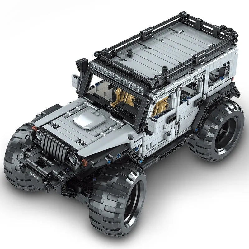 Building Blocks MOC 15009 RC Jeep Wrangler Expedition SUV Car Bricks Toy - 5