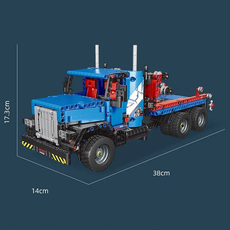 Building Blocks MOC 15020 Tech RC City Rescue Tow Service Truck Bricks Toy Construction Set Toys - 8