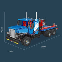 Thumbnail for Building Blocks MOC 15020 Tech RC City Rescue Tow Service Truck Bricks Toy - 8