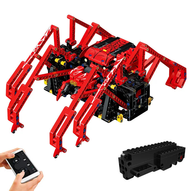 Building Blocks MOC 15053 Technical RC Robot Red Spider Bricks Toys - 1