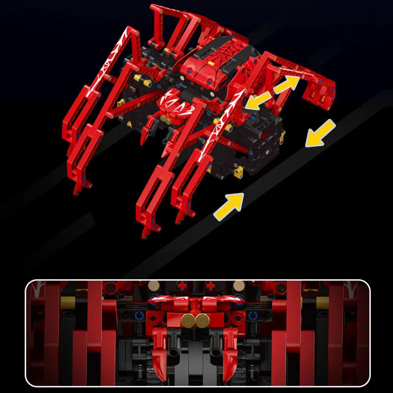 Building Blocks MOC 15053 Technical RC Robot Red Spider Bricks Toys - 3