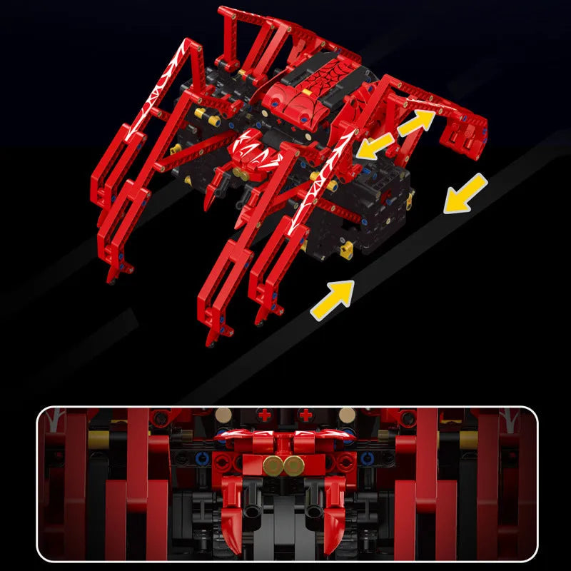 Building Blocks MOC 15053 Technical RC Robot Red Spider Bricks Toys Construction Set Toys - 3