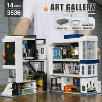 Thumbnail for Building Blocks MOC 16043 City Experts Art Gallery Showcase Bricks Toys Construction Set Toys - 13