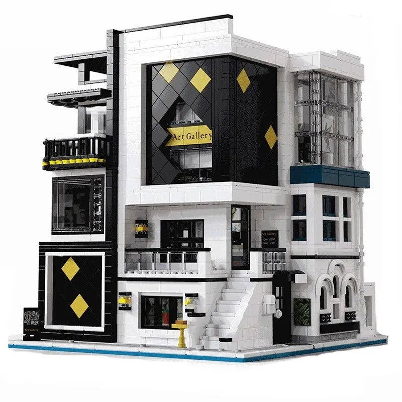 Building Blocks MOC 16043 City Experts Art Gallery Showcase Bricks Toys Construction Set Toys - 1