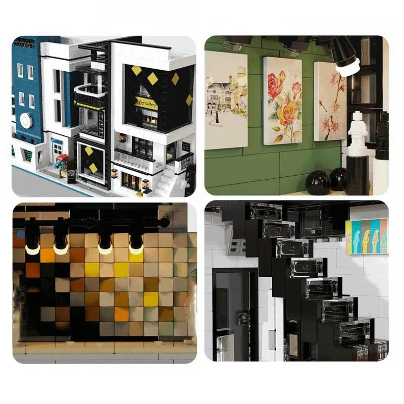 Building Blocks MOC 16043 City Experts Art Gallery Showcase Bricks Toys Construction Set Toys - 12