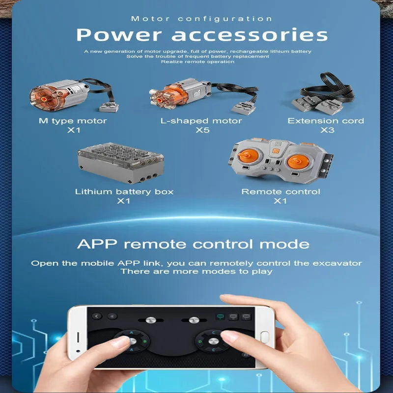 Building Blocks MOC 17006 Motorized RC Bucket Wheel Excavator Bricks Toys Construction Set Toys - 6