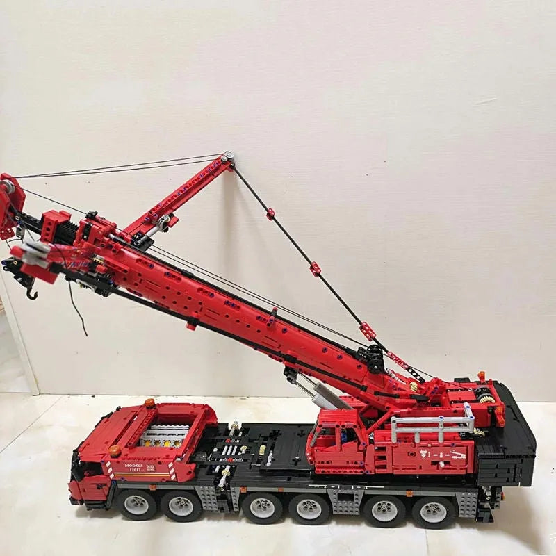 Building Blocks MOC 17013 Tech RC GMK Heavy Mobile Crane Truck Bricks Toys - 4