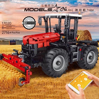 Thumbnail for Building Blocks MOC 17020 RC Motorized Fastrac Roller Tractor Truck Bricks Toys - 6