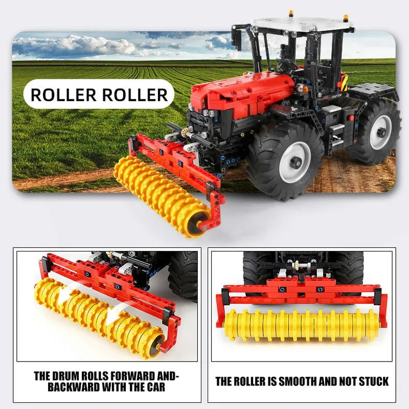 Building Blocks MOC 17020 RC Motorized Fastrac Roller Tractor Truck Bricks Toys - 3