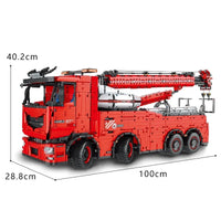 Thumbnail for Building Blocks MOC 19008 Tech RC Heavy Rescue Tow Truck Bricks Toy - 11