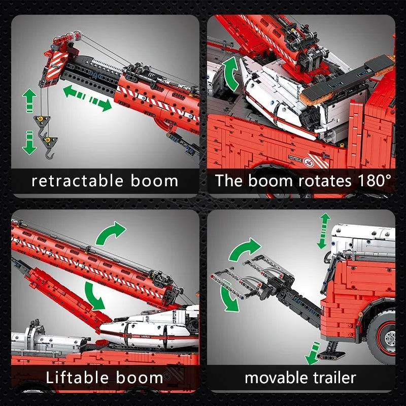 Building Blocks MOC 19008 Tech RC Heavy Rescue Tow Truck Bricks Toy Construction Set Toys - 10