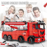Thumbnail for Building Blocks MOC 19008 Tech RC Heavy Rescue Tow Truck Bricks Toy - 8
