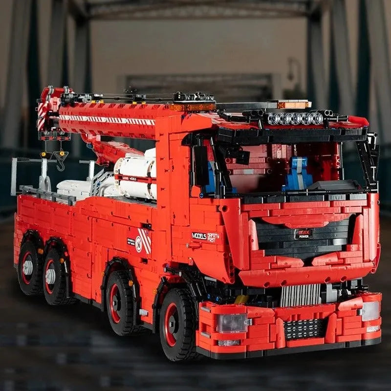 Building Blocks MOC 19008 Tech RC Heavy Rescue Tow Truck Bricks Toy - 4