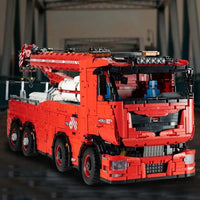 Thumbnail for Building Blocks MOC 19008 Tech RC Heavy Rescue Tow Truck Bricks Toy - 4