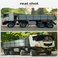 Thumbnail for Building Blocks MOC 19013 APP Heavy RC Pneumatic Dump Truck Bricks Toy - 7
