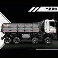 Thumbnail for Building Blocks MOC 19013 APP Heavy RC Pneumatic Dump Truck Bricks Toy Construction Set Toys - 23
