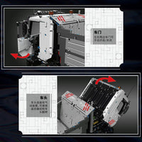 Thumbnail for Building Blocks MOC 19013 APP Heavy RC Pneumatic Dump Truck Bricks Toy - 21