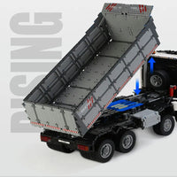 Thumbnail for Building Blocks MOC 19013 APP Heavy RC Pneumatic Dump Truck Bricks Toy Construction Set Toys - 16