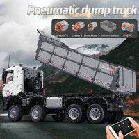 Thumbnail for Building Blocks MOC 19013 APP Heavy RC Pneumatic Dump Truck Bricks Toy Construction Set Toys - 9
