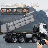 Thumbnail for Building Blocks MOC 19013 APP Heavy RC Pneumatic Dump Truck Bricks Toy - 3